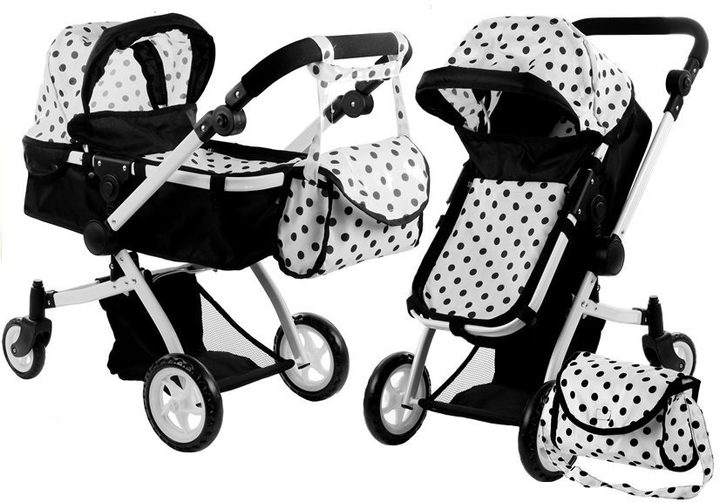 Wózek dla lalek Lean Toys Alice 2w1 - z funkcją pozycji leżącej i siedzącej (5902808158011) - obraz 7