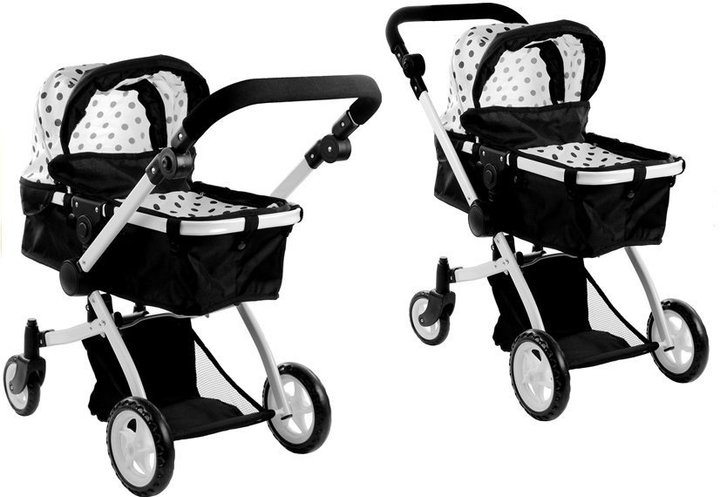 Wózek dla lalek Lean Toys Alice 2w1 - z funkcją pozycji leżącej i siedzącej (5902808158011) - obraz 4
