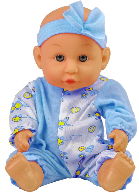 Пупс Lean Toys з функцією пісяння Blue 24 см (5904204759267) - зображення 3