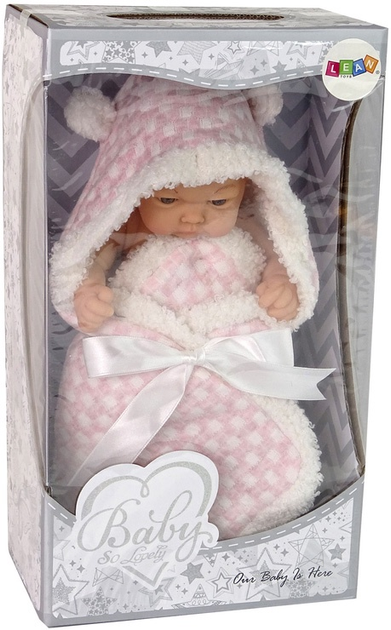 Пупс Lean Toys з піжамою та бантом Pink 24 см (5905214972042) - зображення 1