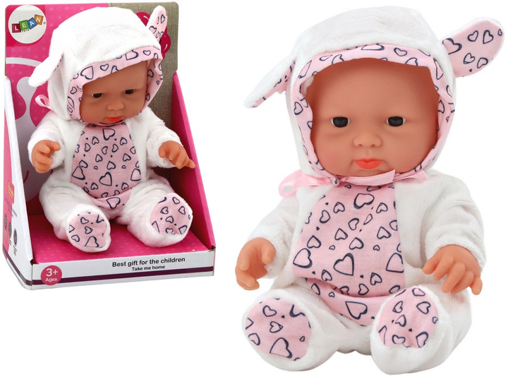 Пупс Lean Toys в одязі з шапочкою White 21 см (5905991005841) - зображення 2