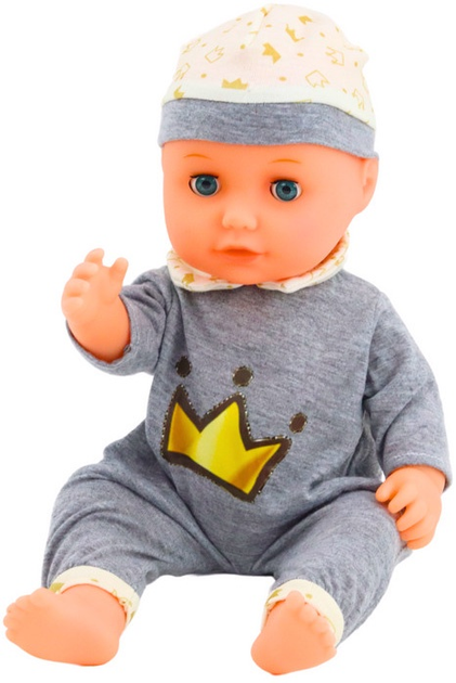 Пупс Lean Toys з функцією пісяння Grey 35 см (5905991009382) - зображення 4