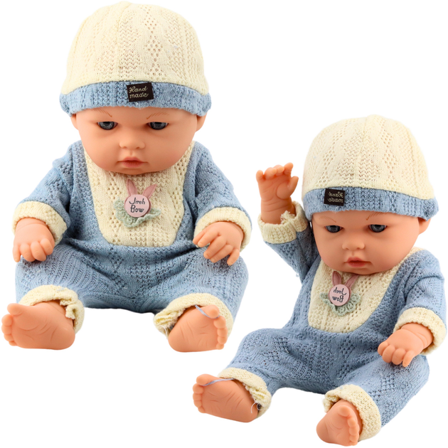 Пупс Lean Toys у піжамі з шапочкою Blue 30 см(5905991055815) - зображення 3