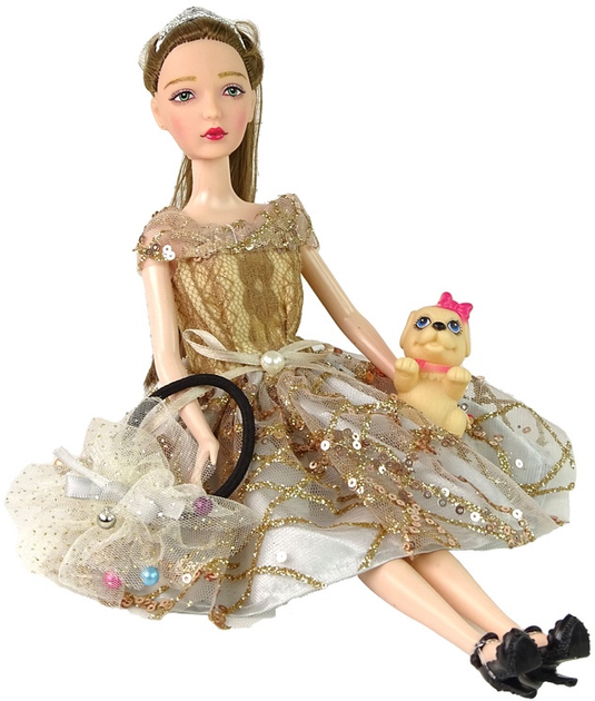 Lalka Lean Toys Emily z akcesoriami 30 cm (5905515359900) - obraz 4