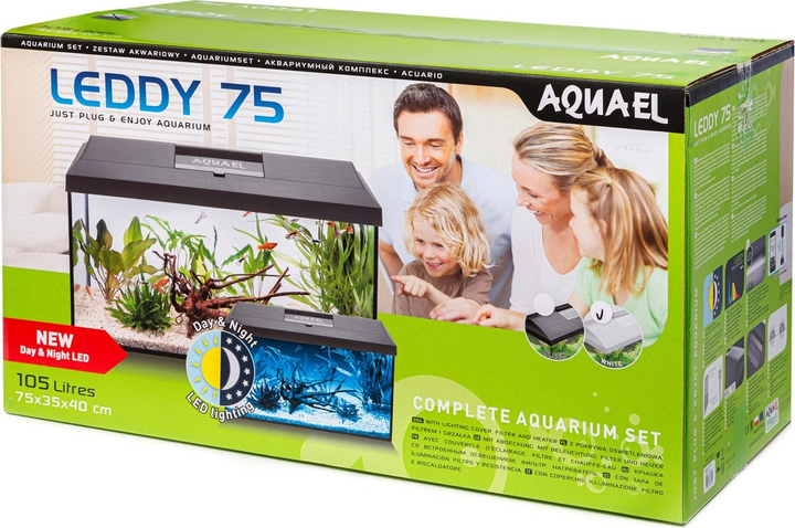 Zestaw akwariowy Aquael Leddy Plus 75 D&N 2.0 105 L White (5905546333399) - obraz 14