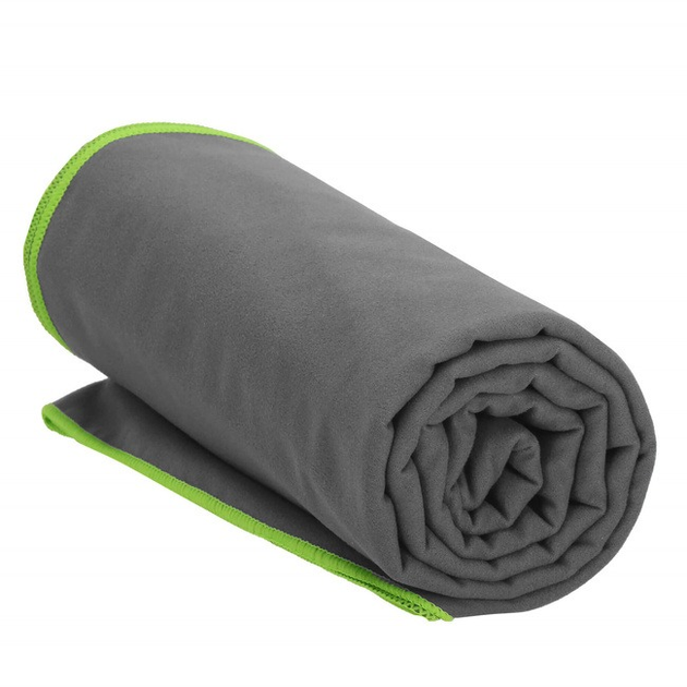 Ręcznik z mikrofibry Springos plażowy szybkoschnący 180 x 90 cm szaro-zielony (5907719435459) - obraz 5