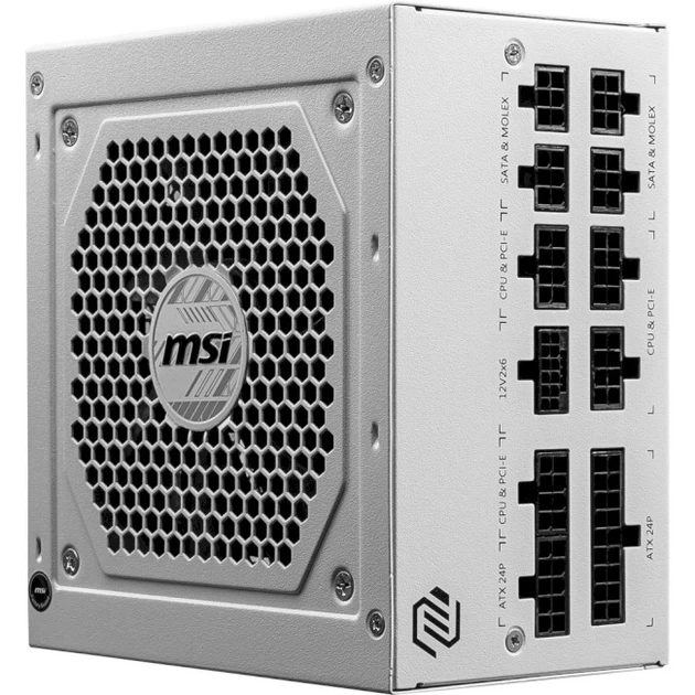 Блок питания MSI MAG A850GL PCIE5 WHITE - изображение 9