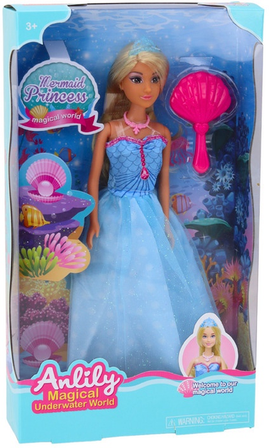 Lalka Lean Toys Anlily Syrenia z akcesoriami 30 cm (5905679077603) - obraz 1
