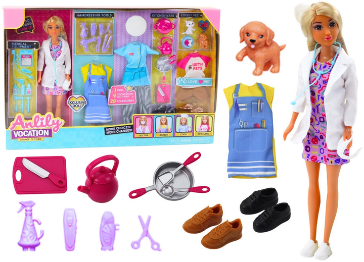 Лялька Lean Toys Анлілі 4в1 з аксесуарами 49 см (5905884455111) - зображення 2