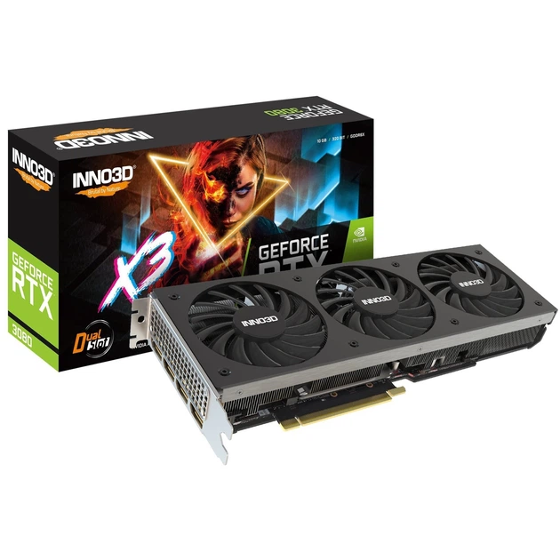 Видеокарта INNO3D GeForce RTX 3080 X3 LHR (N30803-106X-1810VA44H