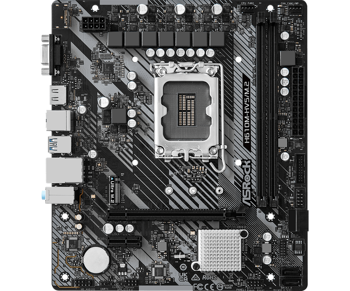 Материнская плата ASRock H610M-HVS/M.2 R2.0 - изображение 3