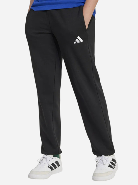 Подростковые теплые спортивные штаны-джоггеры для мальчика Adidas J Sl Fl Pt 225 JC9765 170-176 см Черный/Белый (4067901531756) 