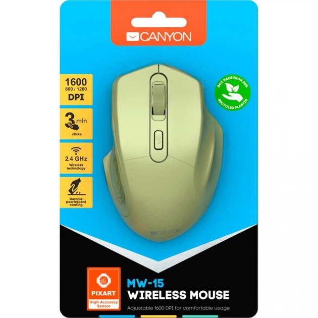 Мышь Canyon CNE-CMSW15GO Golden - Фото 6 Мышь Canyon CNE-CMSW15GO Golden - изображение 6