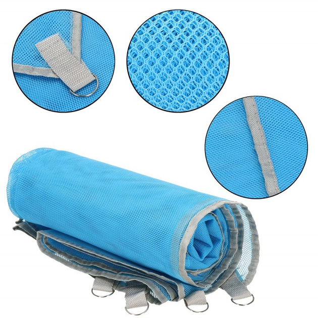 Koc plażowy Springos dwuwarstwowy 200 x 150 cm niebieski (5907719435503) - obraz 11