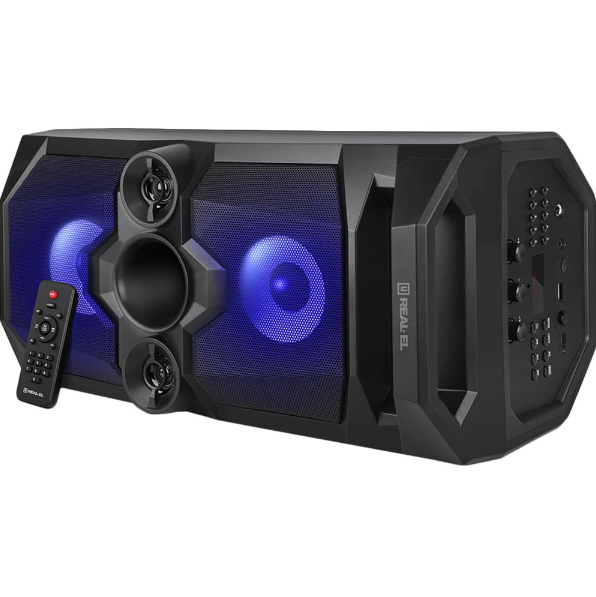 Портативная колонка REAL-EL X-771 Black (EL121600018) - Фото 4 Портативная колонка REAL-EL X-771 Black (EL121600018) - изображение 4