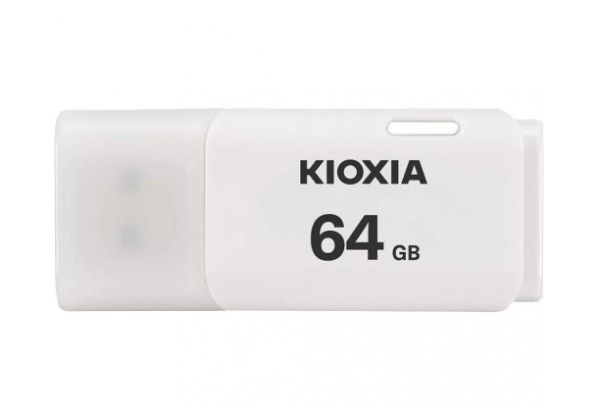 Флешка Kioxia 64 GB TransMemory U202 White (LU202W064GG4) - Фото 1 Флешка Kioxia 64 GB TransMemory U202 White (LU202W064GG4) - изображение 1
