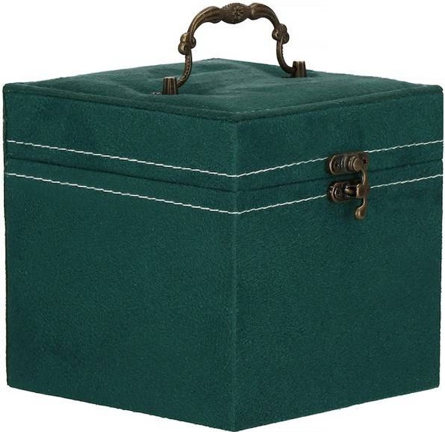 Шкатулка для прикрас Springos HA1048 зелена 12 x 12 x 12 см (5907719433196) - зображення 2