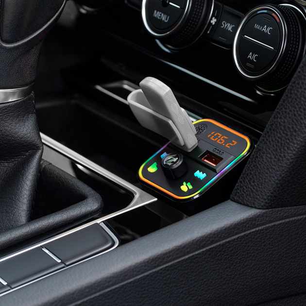 FM-трансмітер Peiying URZ0479 Bluetooth 2x USB (5901890078375) - зображення 7