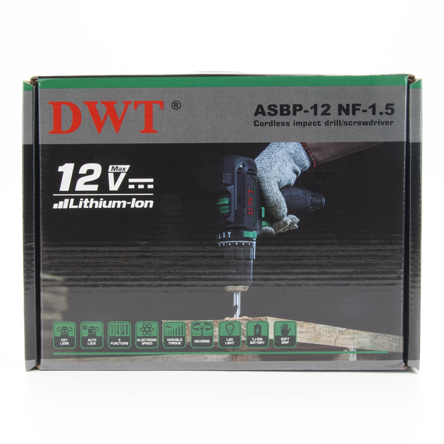 Аккумуляторная ударная дрель шуруповерт DWT ASBP-12 NF-1.5 - Фото 9 Аккумуляторная ударная дрель шуруповерт DWT ASBP-12 NF-1.5 - изображение 9