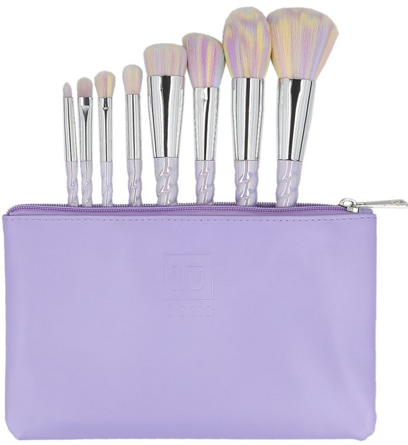 Zestaw pędzli do makijażu Ilu Basic Mu Light Makeup z kosmetyczką Jednorożec 8 szt (5903018920849) - obraz 1