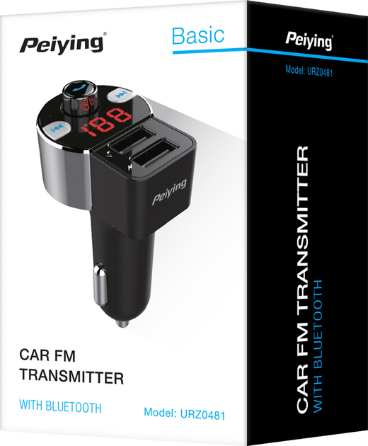 FM-трансмітер Peiying URZ0481 Bluetooth 2x USB (5901890046770) - зображення 5
