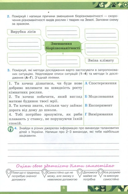Пізнаємо Природу 6 клас. Робочий зошит + тематичне оцінювання (до підручника Біда Д. Д., Т.Г. Гільберг) - Оксана Чухліб, Катерина Левада (978-966-991-444-6) - Фото 6 Пізнаємо Природу 6 клас. Робочий зошит + тематичне оцінювання (до підручника Біда Д. Д., Т.Г. Гільберг) - Оксана Чухліб, Катерина Левада (978-966-991-444-6) - изображение 6