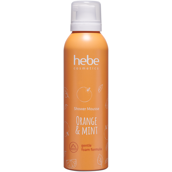 Мус для душу Hebe Cosmetics Shower Mousse Orange&Mint - Фото 1 Мус для душу Hebe Cosmetics Shower Mousse Orange&Mint - изображение 1