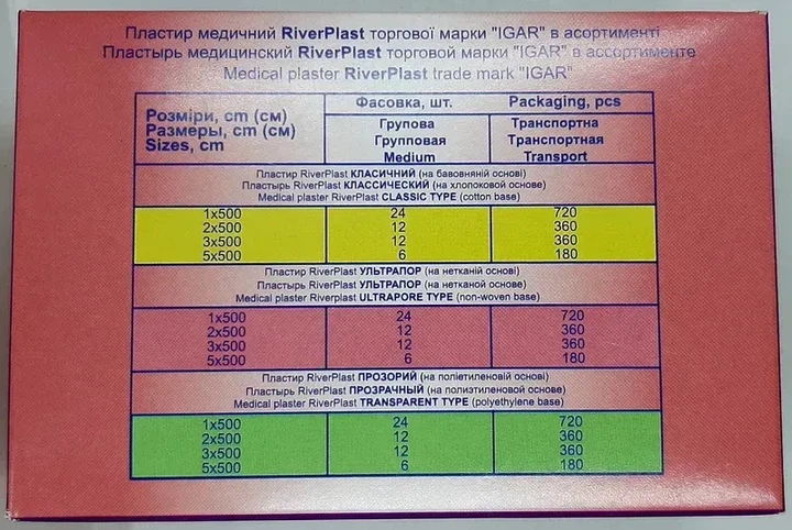 Лейкопластир 5×500 Ультрапор (на нетканой основе) River Plast "ИГАР" (230004) - изображение 5