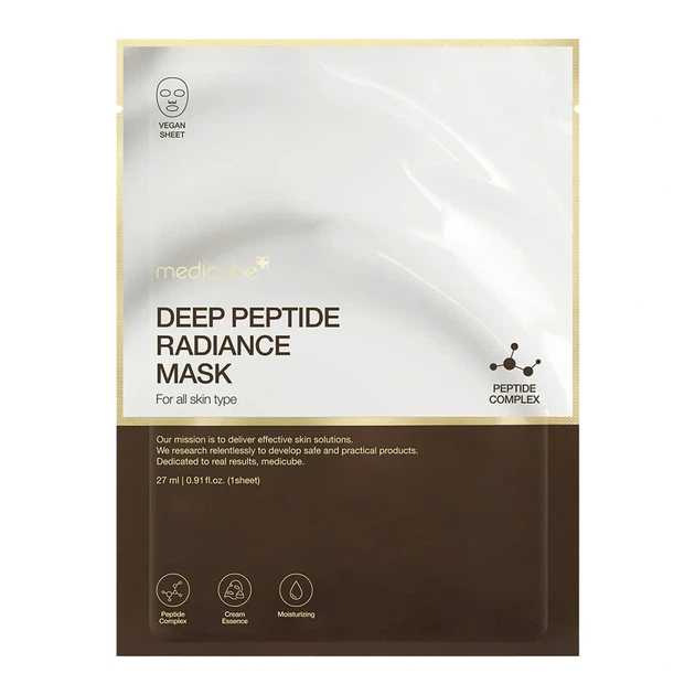 Маска кремовая регенерирующая с пептидами Medicube Deep Peptide Radiance Mask 27 мл - Фото 1 Маска кремовая регенерирующая с пептидами Medicube Deep Peptide Radiance Mask 27 мл - изображение 1