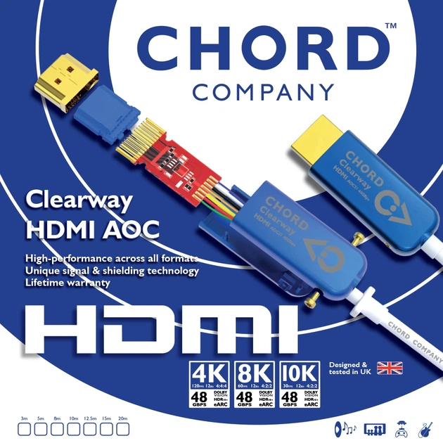 Кабель HDMI Chord Clearway HDMI AOC 8k (48Gbps) 5m - зображення 4