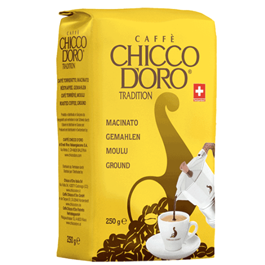 Кофе молотый Chicco D'oro Tradition, 250 г - Фото 1 Кофе молотый Chicco D'oro Tradition, 250 г - изображение 1