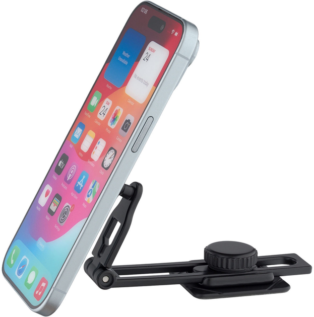 Uchwyt samochodowy na telefon QUALO Ultimate clear S Black (5907457782945) - obraz 2