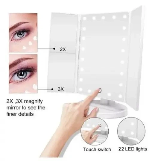 Зеркало с LED подсветкой для макияжа Superstar Magnifying Mirror - изображение 5