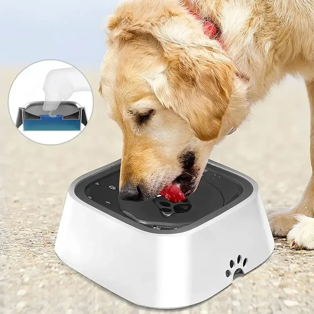 Поилка антипроливайка для собак и кошек Миска непроливайка с плавающим диском MAGIC BOWL 1.5 л - изображение 7