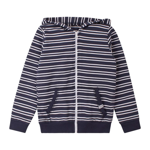 Худи для мальчика в синее-белую полоску (2-х нить) ArDoMi 104-110 см (12889) - изображение 1