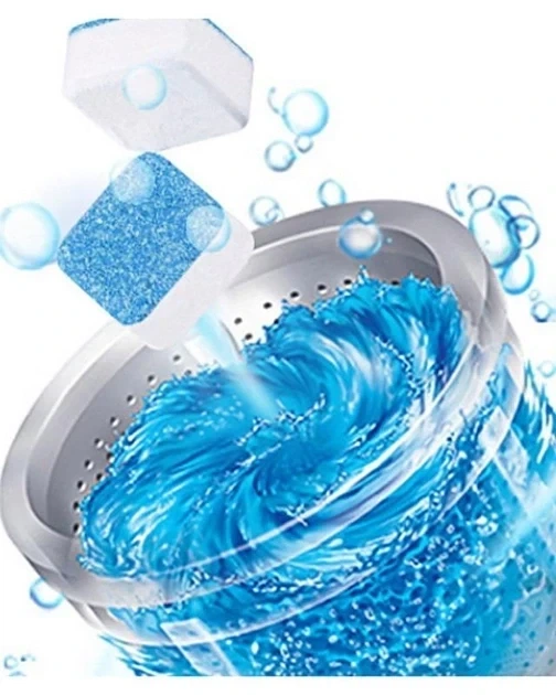 Антибактериальное средство очистки стиральных машин Washing mashine cleaner №2 в шипучих таблетках 12 шт - изображение 5