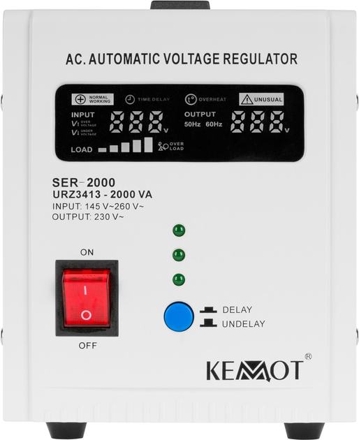 Stabilizator napięcia Kemot SER-2000 2000VA 5% (5901890019064) - obraz 2
