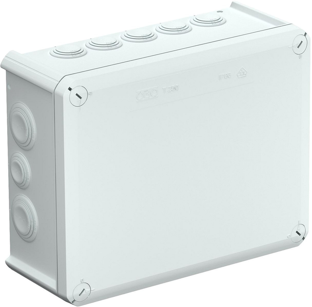 Монтажна коробка OBO Bettermann T 250 White (OBO2007554) - зображення 1