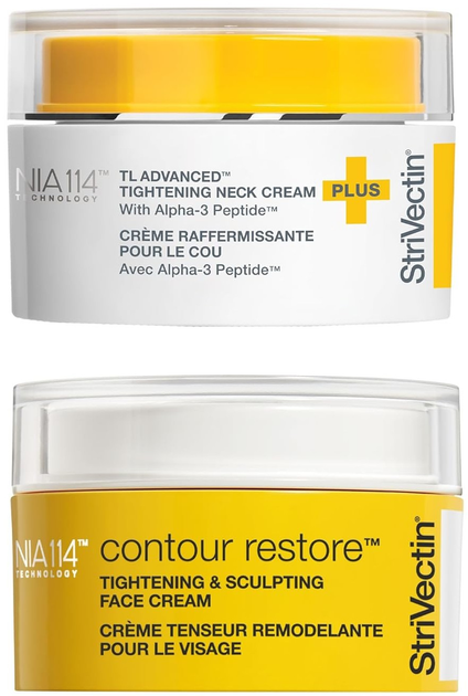 Набір для догляду за обличчям StriVectin Holiday Duo Крем для обличчя Contour Restore Tightening & Sculpting 50 мл + Крем для шиї та декольте TL Advanced Tightening Plus з пептидами 50 мл (840356501789) - зображення 2