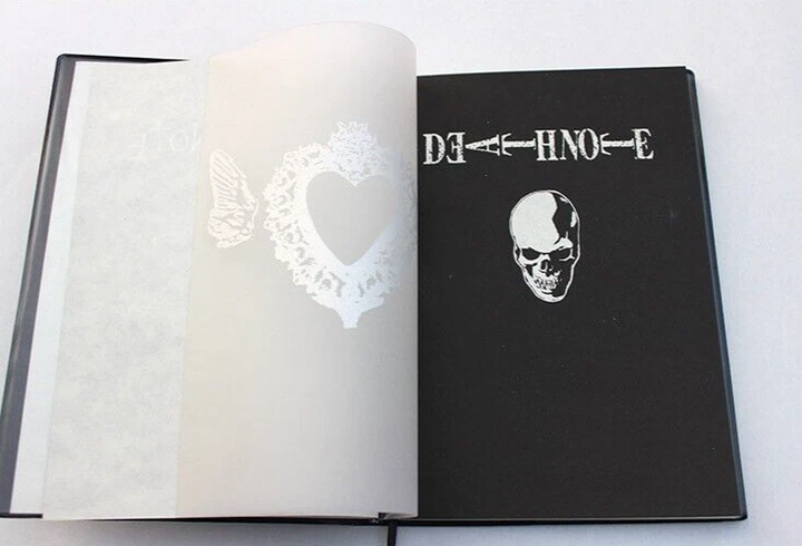 Набор «Тетрадь смерти»: Артбук блокнот, ручка-перо и кулон АВС аниме Death Note - изображение 7