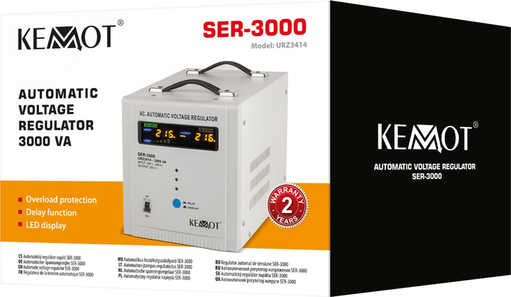 Стабілізатор напруги Kemot SER-3000 3000VA 5% (5901890019071) - зображення 5
