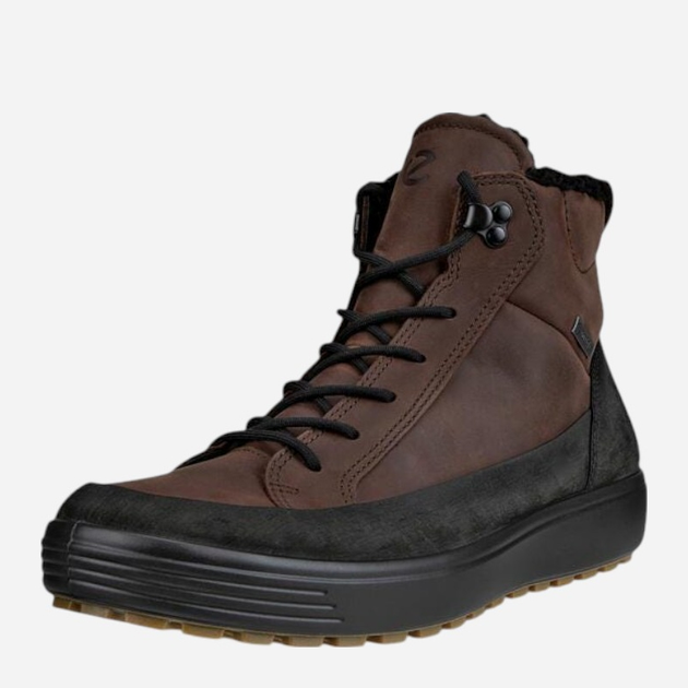 Zimowe trzewiki męskie skórzane Gore-Tex ECCO Soft 7 Tred M 45044459325 48 31.5 cm Czarne (194890389489) - obraz 2