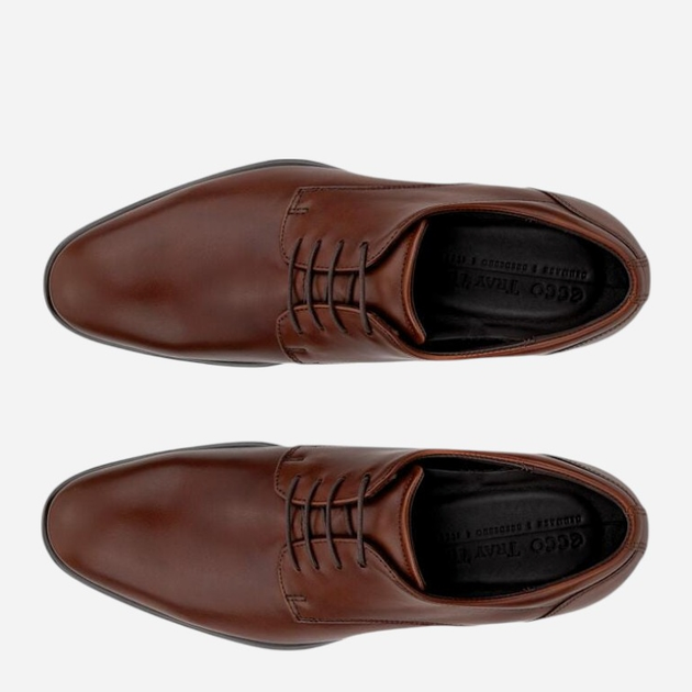 Buty derby męskie skórzane ECCO Citytray 51273401053 47 30.8 cm Brązowe (825840931174) - obraz 6
