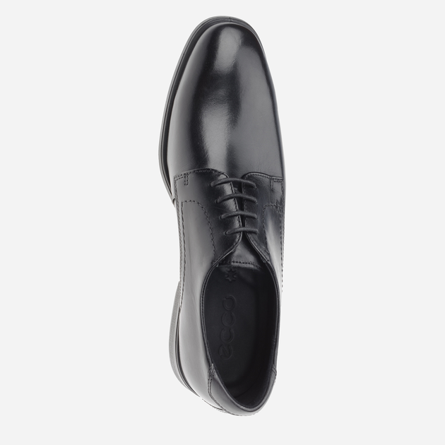 Buty derby męskie skórzane ECCO Melbourne 62163450839 48 31.5 cm Czarne (809704258904) - obraz 6