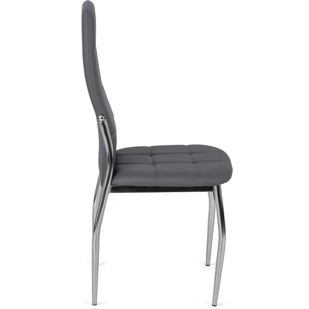 Стул кухонный MEBEL ELITE MOLLY, серый / экокожа ME.MOLLY/P/CH/E/K - изображение 3