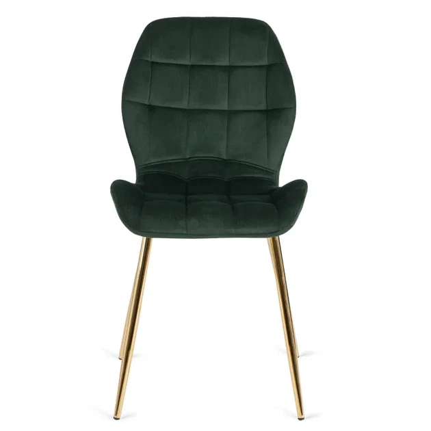 Стілець оксамитовий MEBEL ELITE LUCKY, Зелений / Золотий ME.LUCKY/Z/ZL/V/K - зображення 7
