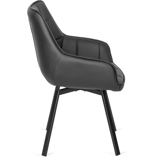 Стул поворотный MEBEL ELITE LUNA, Черный/экокожа ME.LUNA/CZ/E/K - изображение 5
