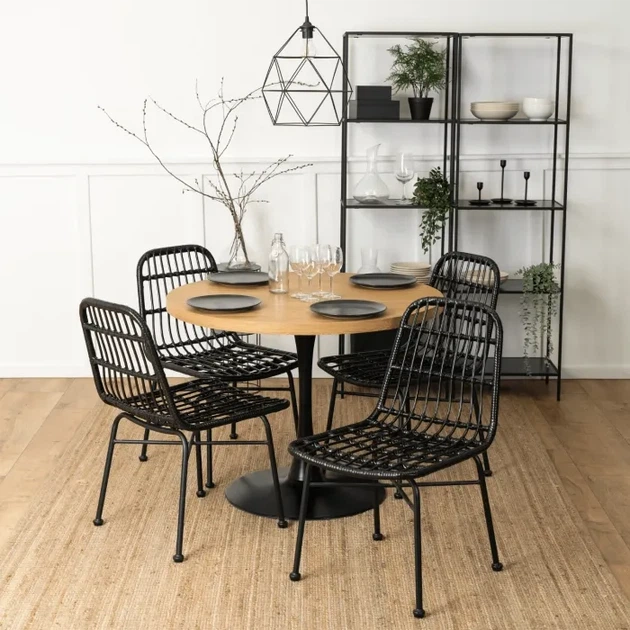 Стул MEBEL ELITE WALDI черный/ротанг ME.WALDI/CZ/CZ/RT/K - изображение 2