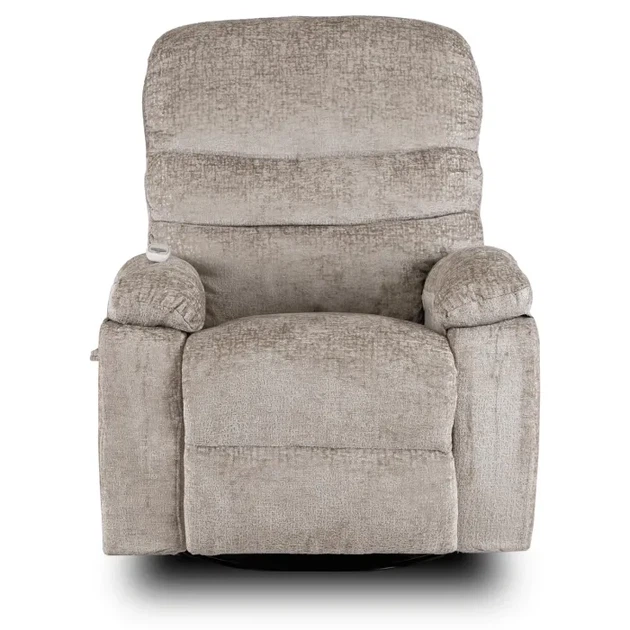 Розкладне масажне крісло MEBEL ELITE BRUCE, Бежевий / велюр ME.BRUCE/BZ/V/FW - зображення 6