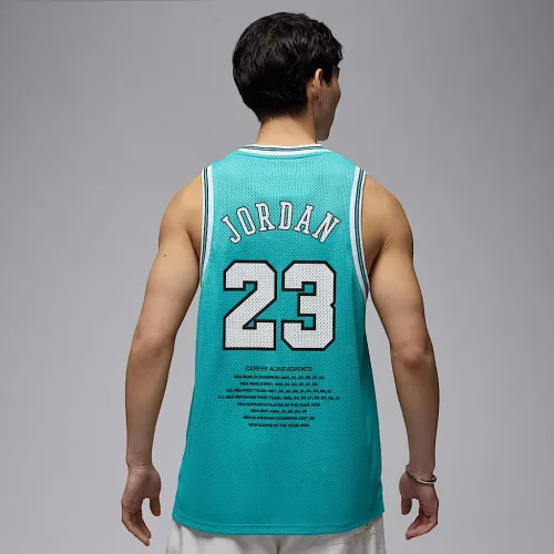 Чоловіча Майка Jordan M ESS SUMMER JERSEY Бірюзовий M (7dHF9375-392 M) - Фото 2 Чоловіча Майка Jordan M ESS SUMMER JERSEY Бірюзовий M (7dHF9375-392 M) - зображення 2
